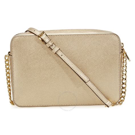 michael kors jet set travel crossbody pale gold|mk jet set large crossbody.